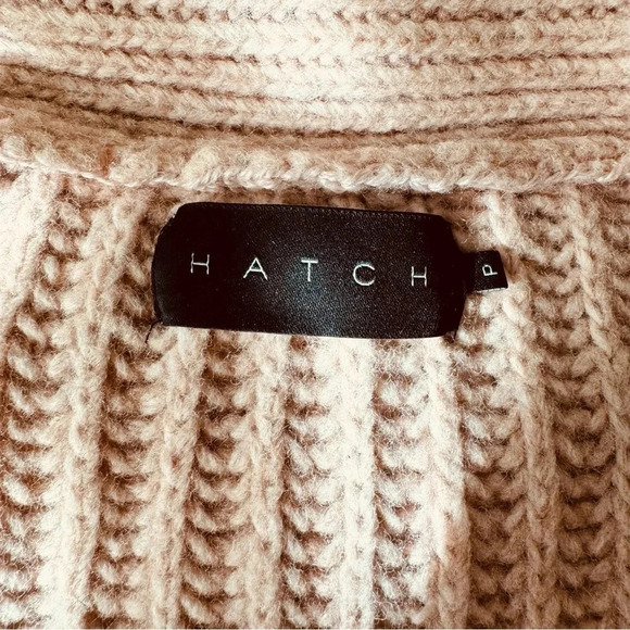 HATCH RIBBED WOOL AND COTTON-BLEND CARDIGAN IN Blush Pink - Picture 7 of 10